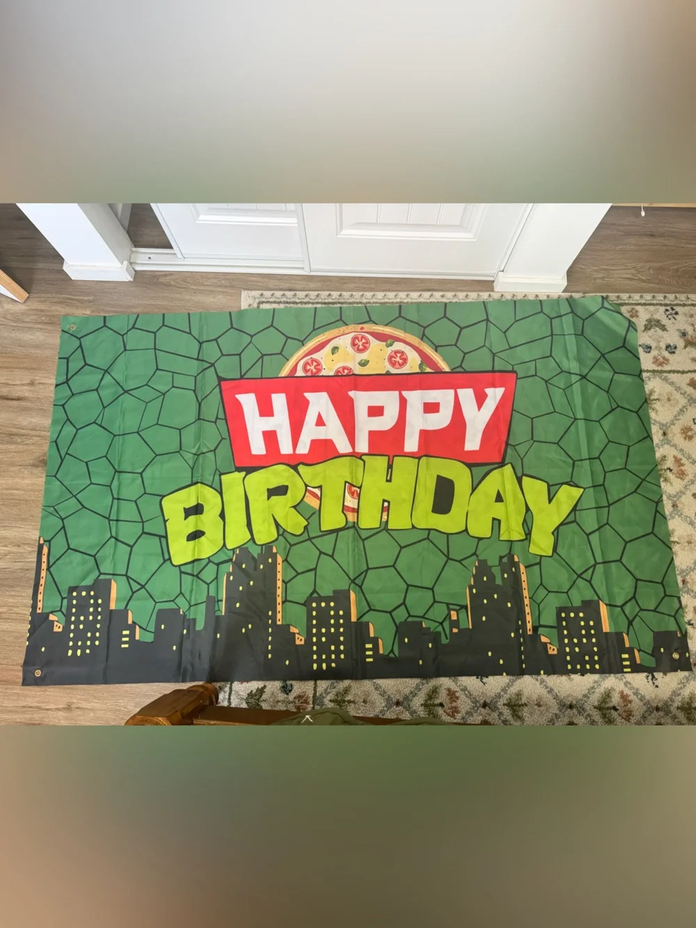 Ninja turtles party banner.